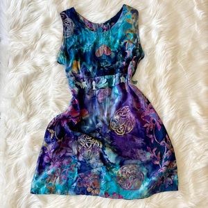 Vintage 90’s embellished / adorned Tropical Tantrum shift dress